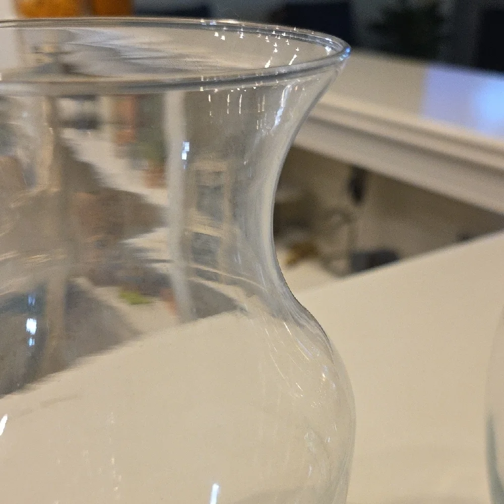 Elegant Clear Glass Vase Set